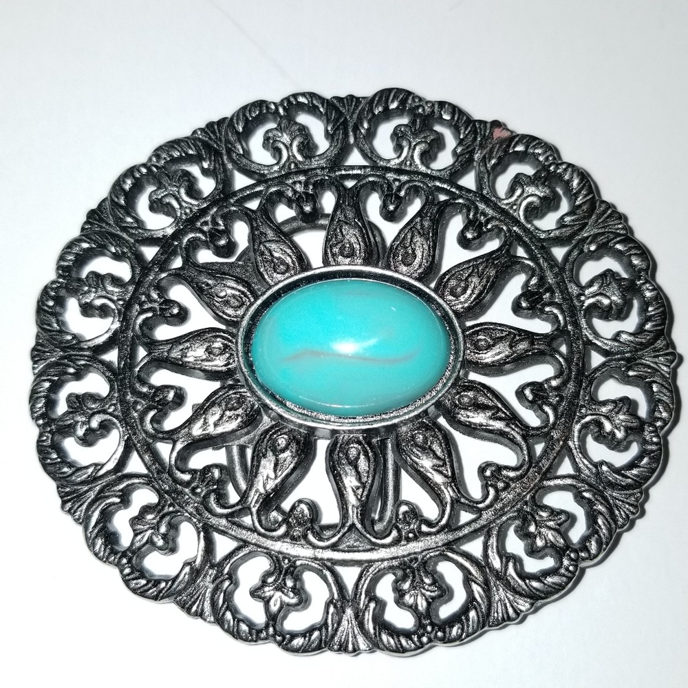 Belt buckle Faux Turquoise women's